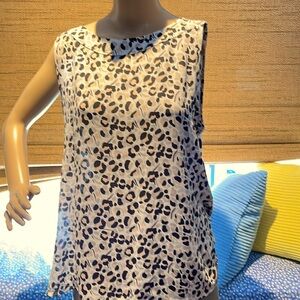 LOFT Leopard Print Sleeveless Top - New